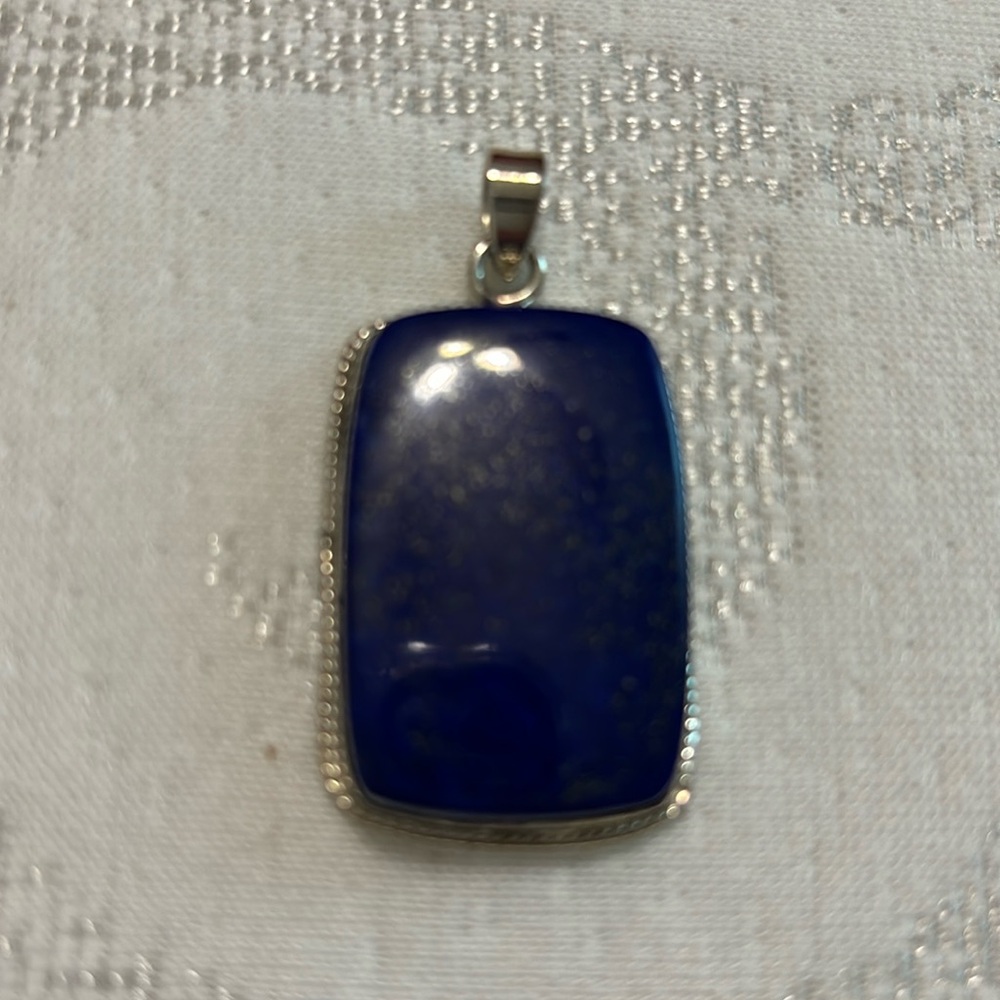 LAPIS ….NEW Sterling silver lapis pendant